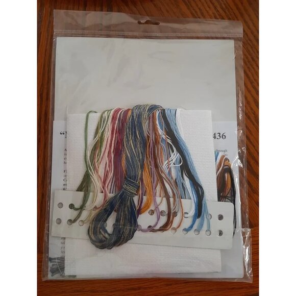 Cross Stitch KIT Design Works Nativity Window Picture 5436 Counted 9"x17" Sealed - Picture 3 of 7